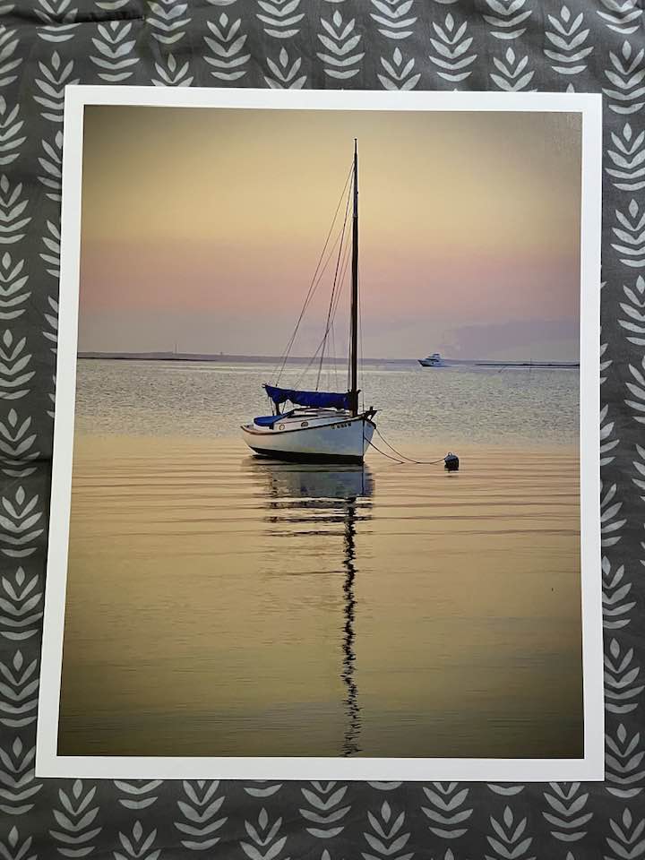 Sailboat Still Life - poster board print